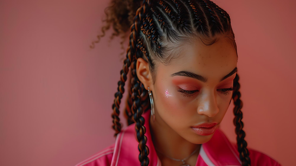 Flat Twist With Braids