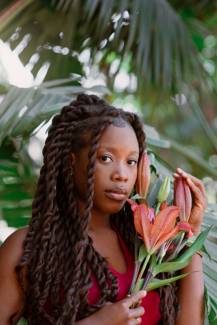 Medium-Length Butterfly Locs